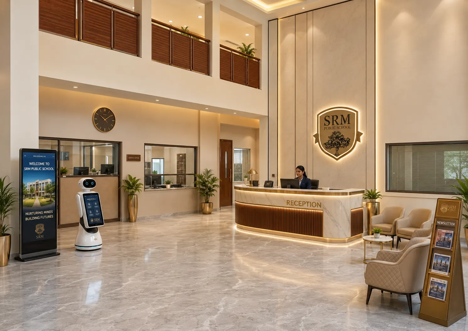 The school reception
