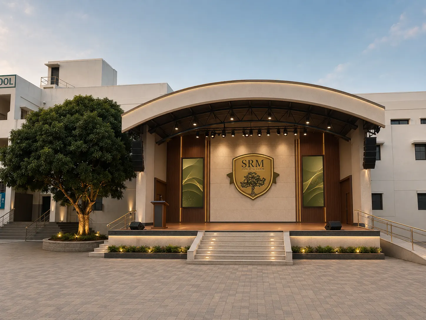 The school stage